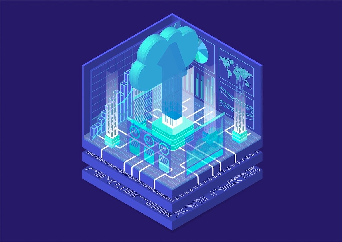 vector-cloud-migration-concept-with-symbol-of-floating-cloud-and-upload-arrow-as-isometric-d-vector 1200